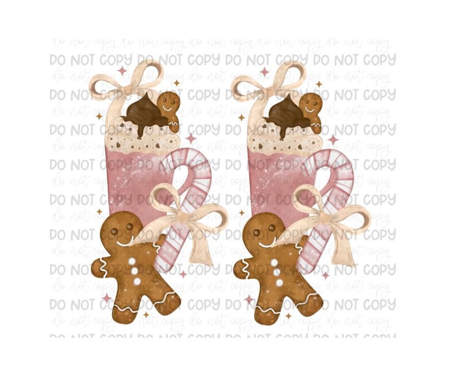 Gingerbread Bakery SLEEVES-Ready to Press Transfer