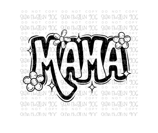 Mama single color-Ready to Press Transfer