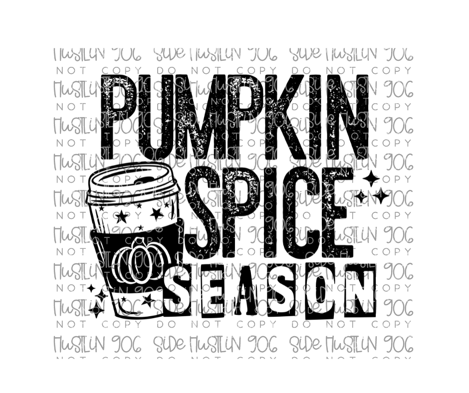 Pumpkin Spice Season Single Color-Ready to Press Transfer