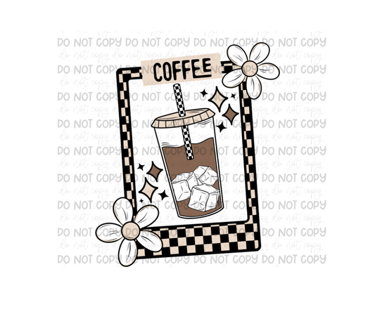 Coffee Card-Ready to Press Transfer