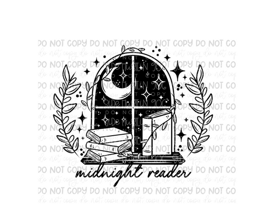 Midnight Reader single color-Ready to Press Transfer