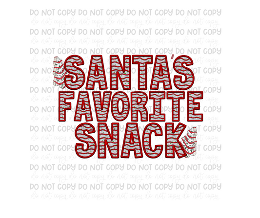 Santa's Favorite Snack-Ready to Press Transfer