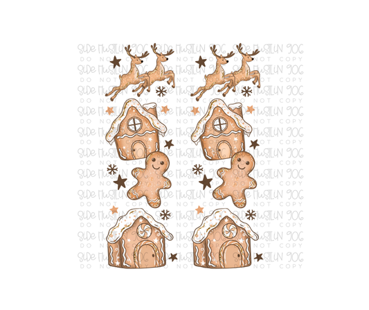 North Pole Gingerbread Sleeve-Ready to Press Transfer