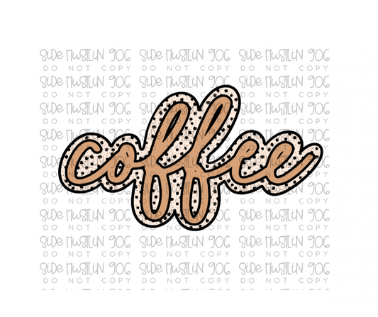 Coffee-Ready to Press Transfer