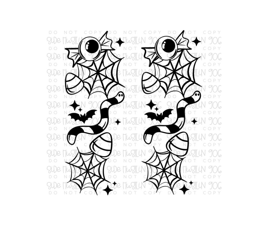 Trick or Treat Sleeve Black-Ready to Press Transfer