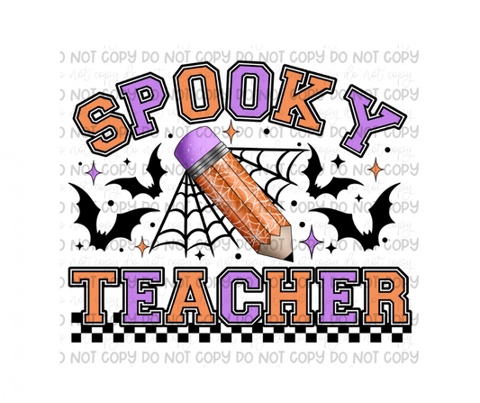 Spooky Teacher-Ready to Press Transfer