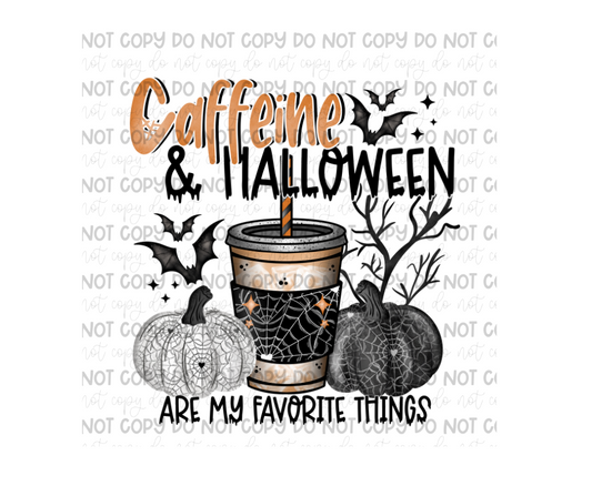 Caffeine & Halloween-Ready to Press Transfer