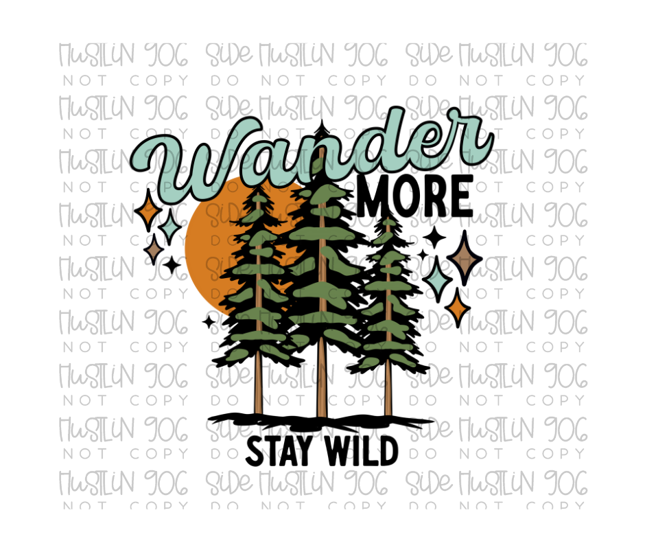 Wander More-Ready to Press Transfer