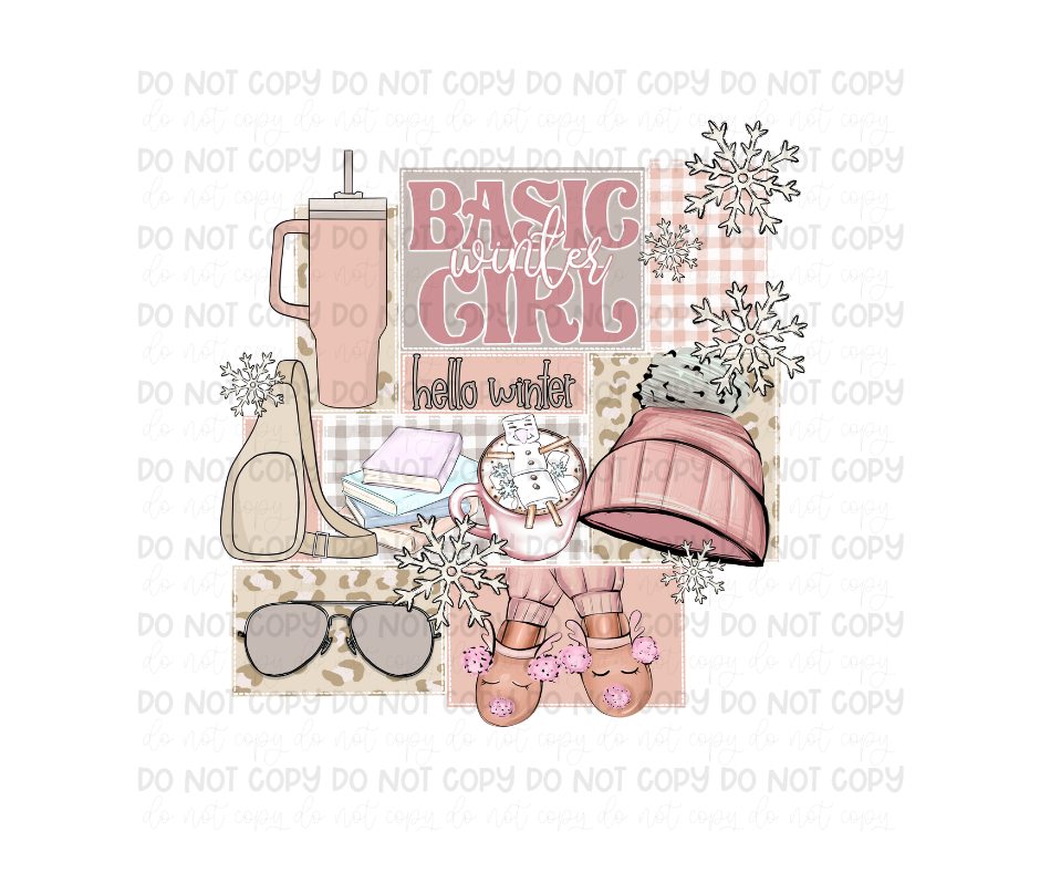 Basic Winter Girl-Ready to Press Transfer