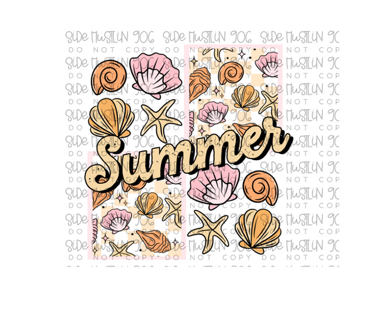 Summer Sea Shells-Ready to Press Transfer