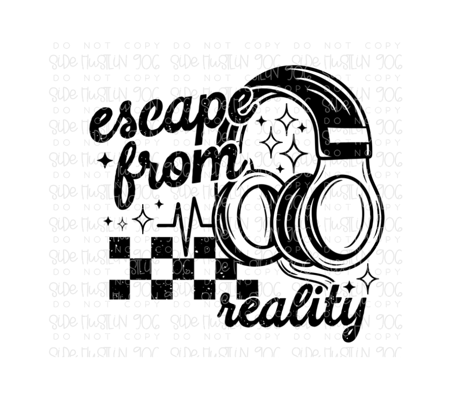 Escape from Reality single color-Ready to Press Transfer