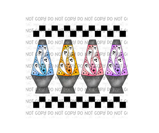 Lava Lamp ghosts-Ready to Press Transfer