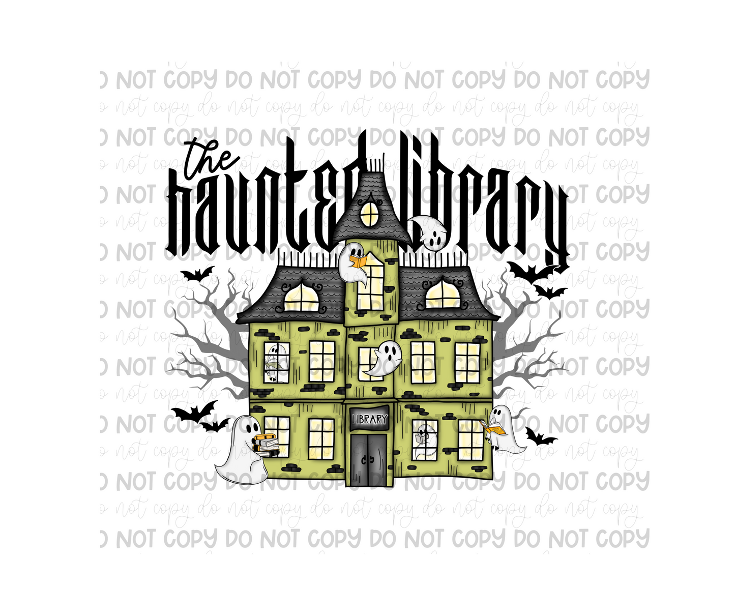 The Haunted Library-Ready to Press Transfer