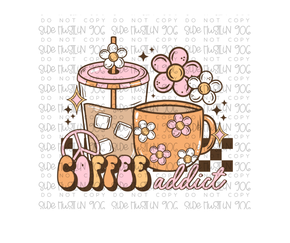 Coffee Addict-Ready to Press Transfer