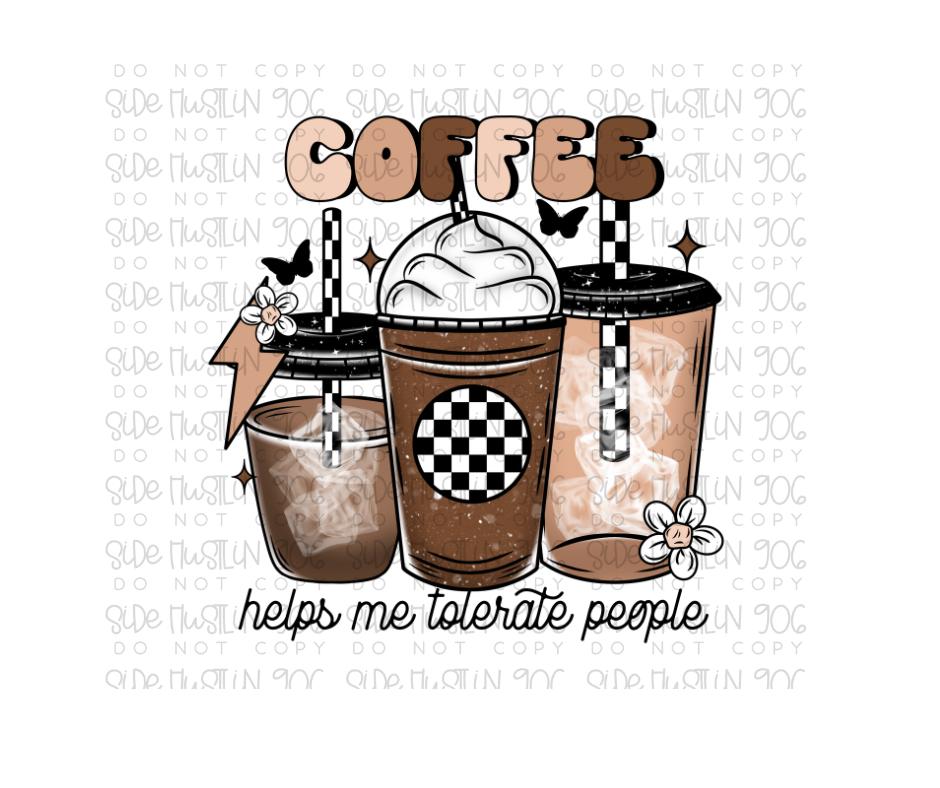 Coffee Helps-Ready to Press Transfer