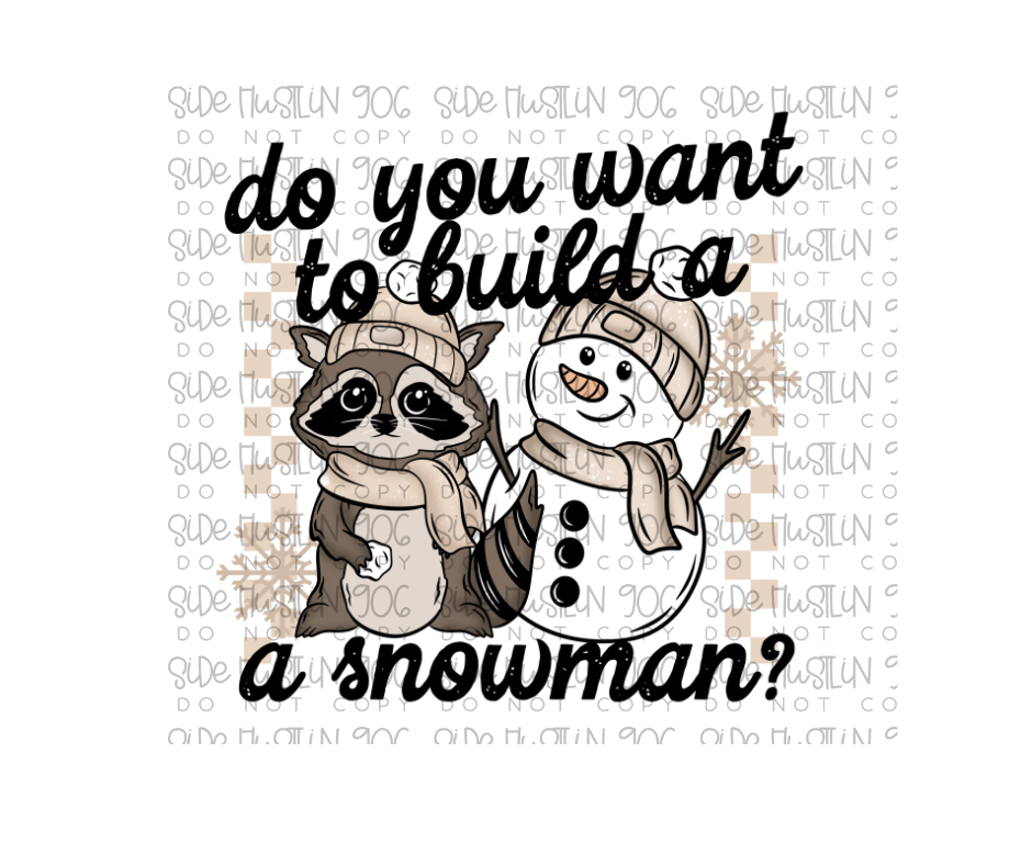 Do you want to Build a Snowman-Ready to Press Transfer