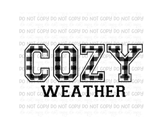 Cozy Weather black-Ready to Press Transfer