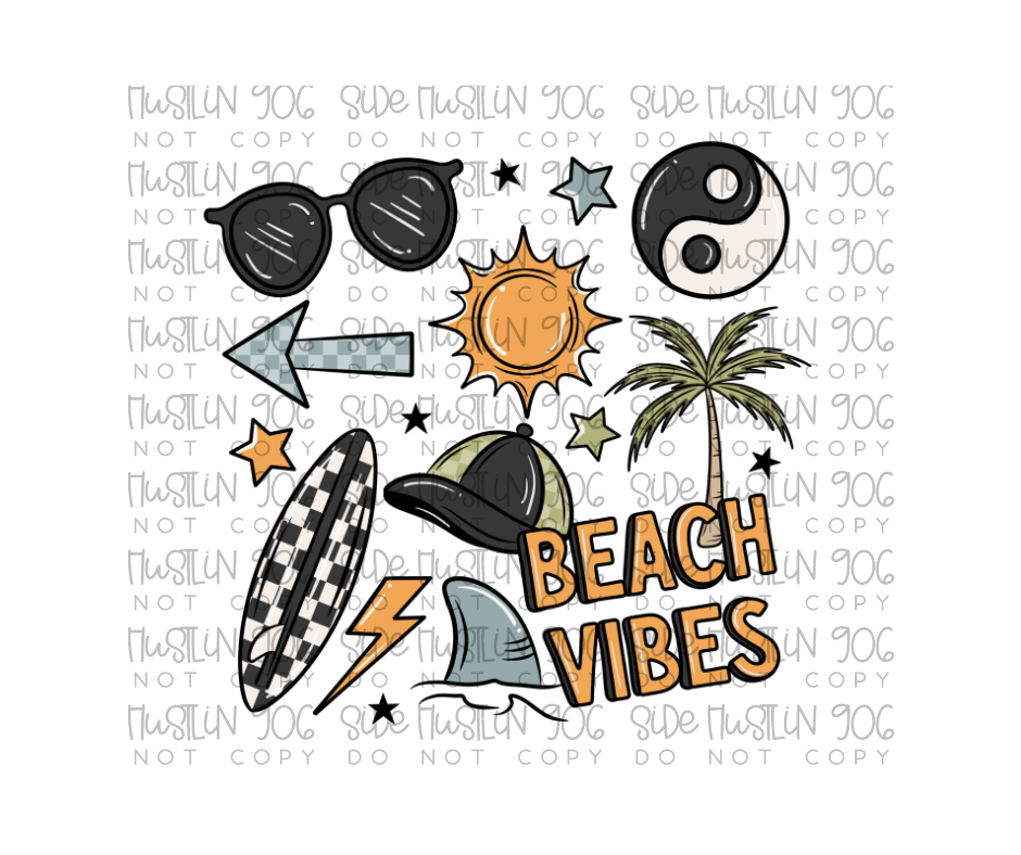 Beach Vibes Boy-Ready to Press Transfer