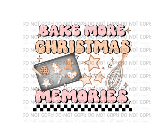 Bake More Memories-Ready to Press Transfer