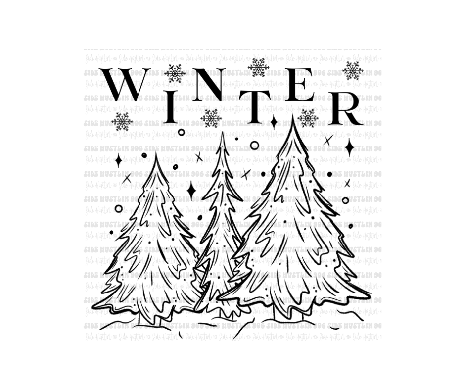 Winter-Ready to Press Transfer