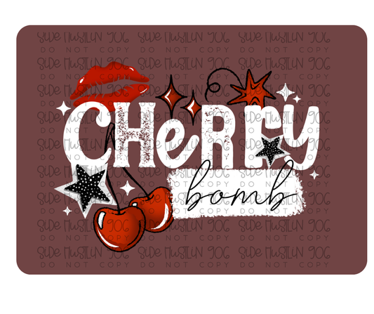 White Cherry Bomb-Ready to Press Transfer