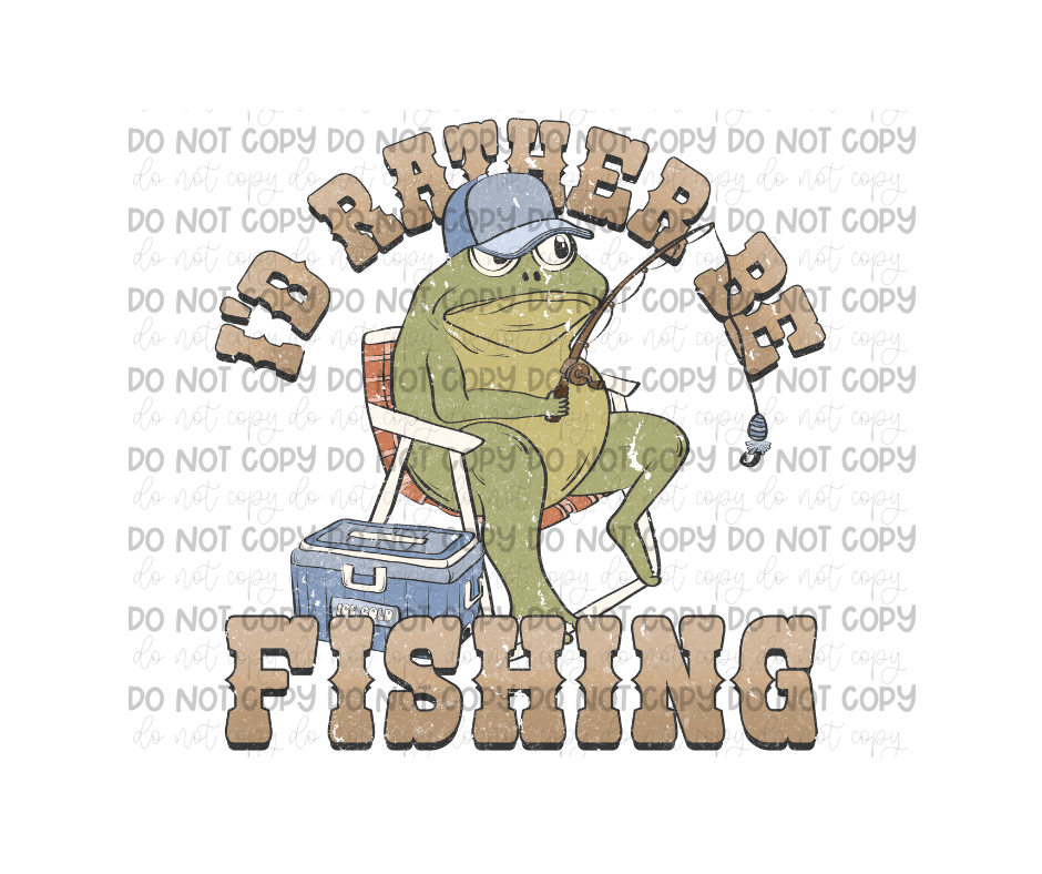 Fishin grunge-Ready to Press Transfer