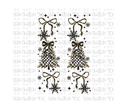 Tis the Season Sleeve Black-Ready to Press Transfer