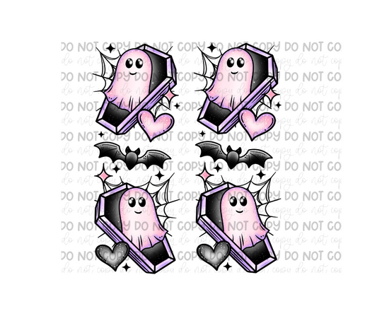 Coffin ghosts Sleeves-Ready to Press Transfer