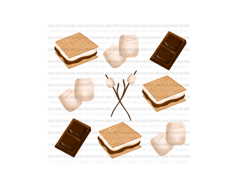 Smores Grid-Ready to Press Transfer