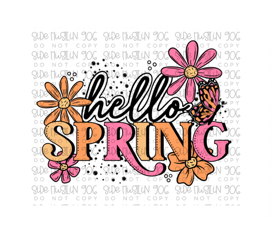 Hello Spring-Ready to Press Transfer