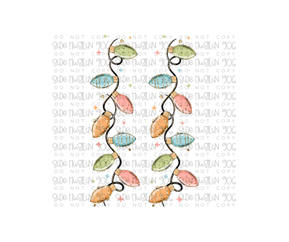 Merry Bright Lights Sleeve-Ready to Press Transfer