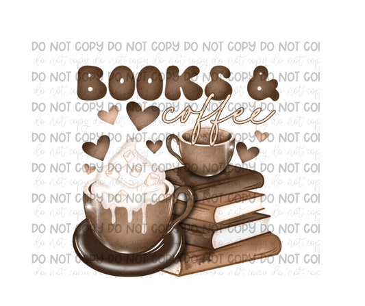 Books & Coffee -Ready to Press Transfer