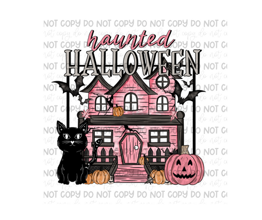 Haunted Halloween pink-Ready to Press Transfer