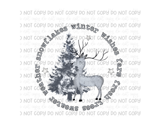 Winter Wishes -Ready to Press Transfer