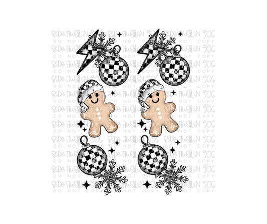 Very Merry Checker Sleeve-Ready to Press Transfer