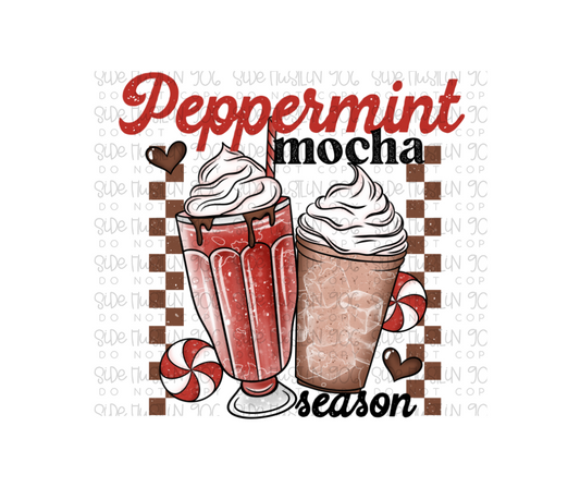 Peppermint Mocha-Ready to Press Transfer