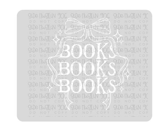 Books Bow Single Color-Ready to Press Transfer