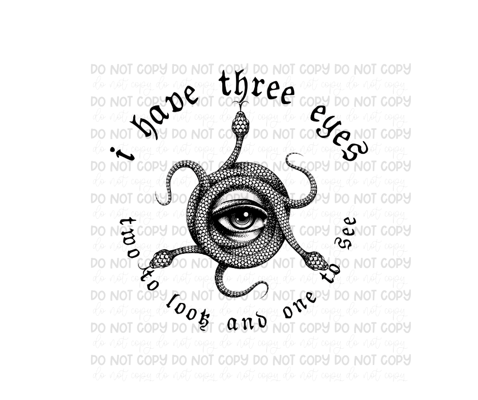 3 Eyes-Ready to Press Transfer