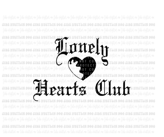 Lonely Hearts Club black-Ready to Press Transfer