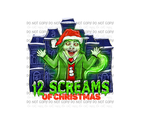 12 Screams of Christmas-Ready to Press Transfer