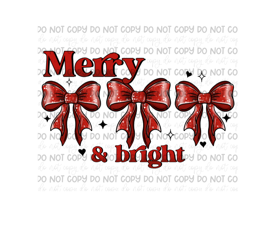 Merry & Bright-Ready to Press Transfer