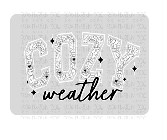 Cozy Weather white-Ready to Press Transfer