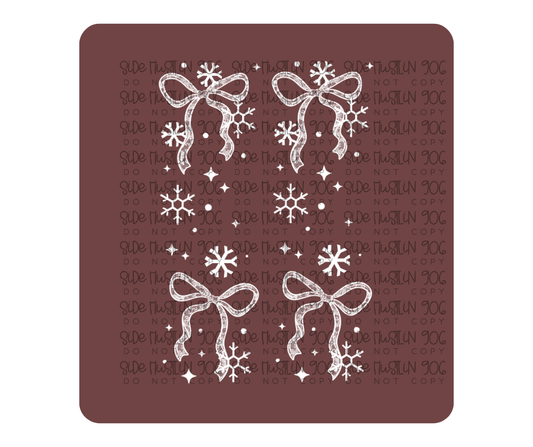 Let It Snow Lace Sleeves-Ready to Press Transfer