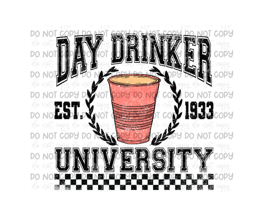 Day Drinker grunge-Ready to Press Transfer