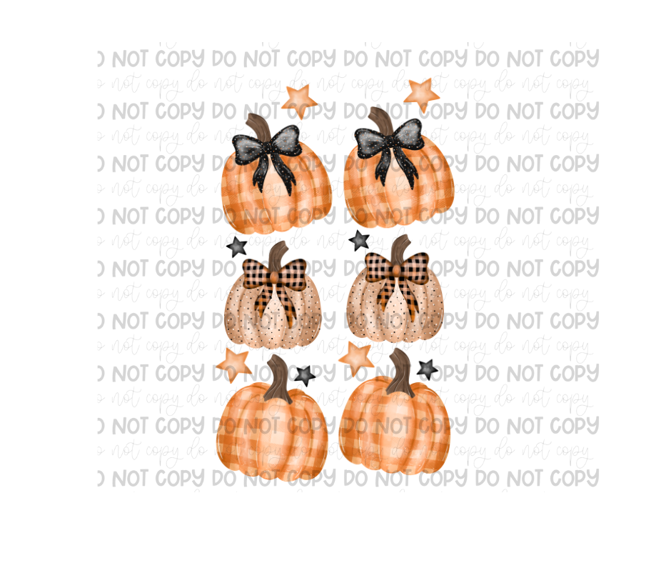 Plaid Pumpkin Sleeves-Ready to Press Transfer