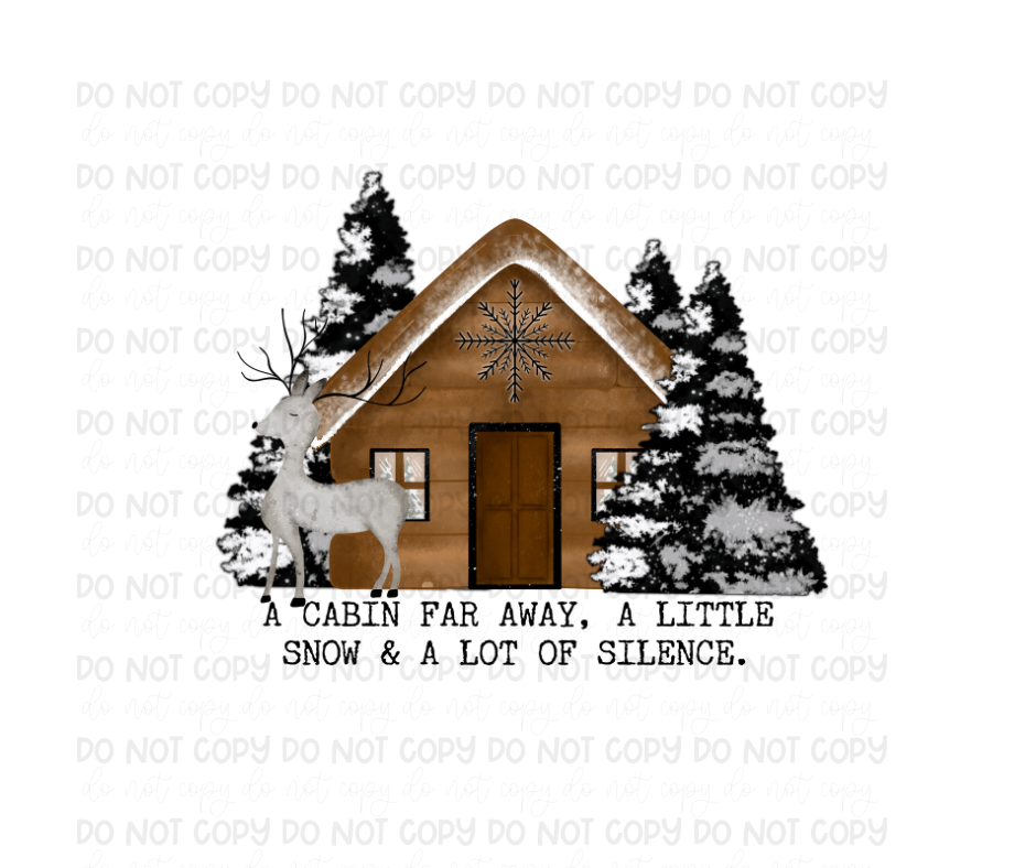 Log Cabin-Ready to Press Transfer