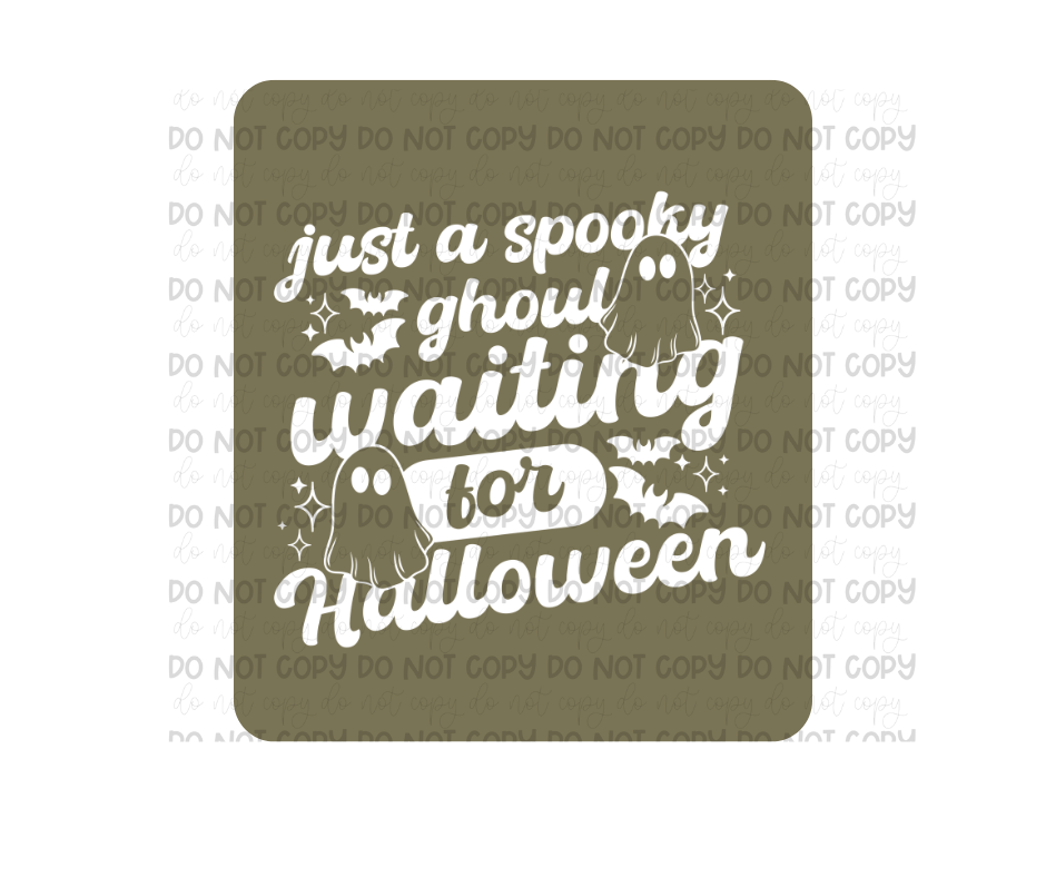 Waiting for Halloween white-Ready to Press Transfer