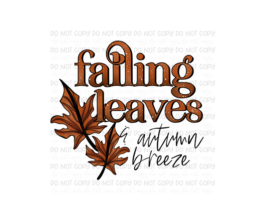 Falling Leaves-Ready to Press Transfer