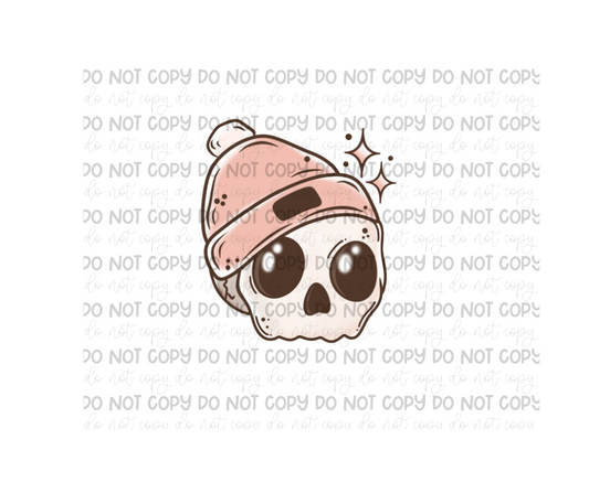 Stay Cozy skull-Ready to Press Transfer