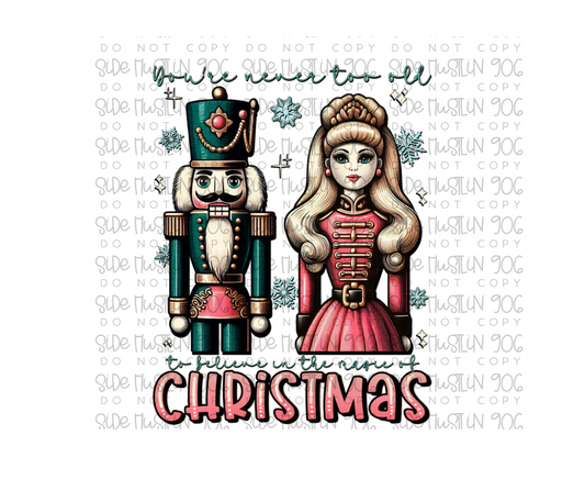 Never too Old for the Magic of Christmas-Ready to Press Transfer
